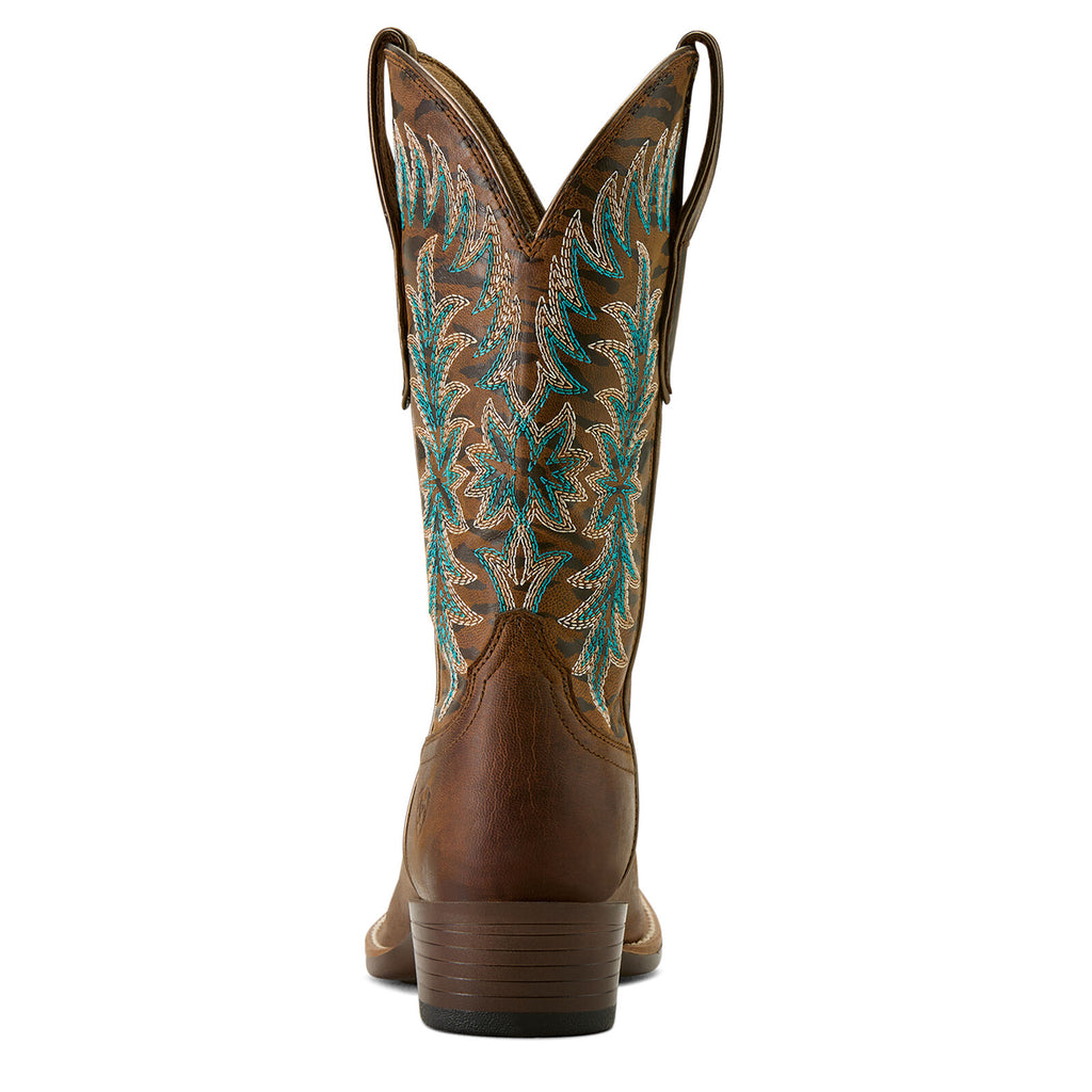 Ariat Womens Beaumont Western Boots (10063900) Sassy Brown/Gilded Tiger Print