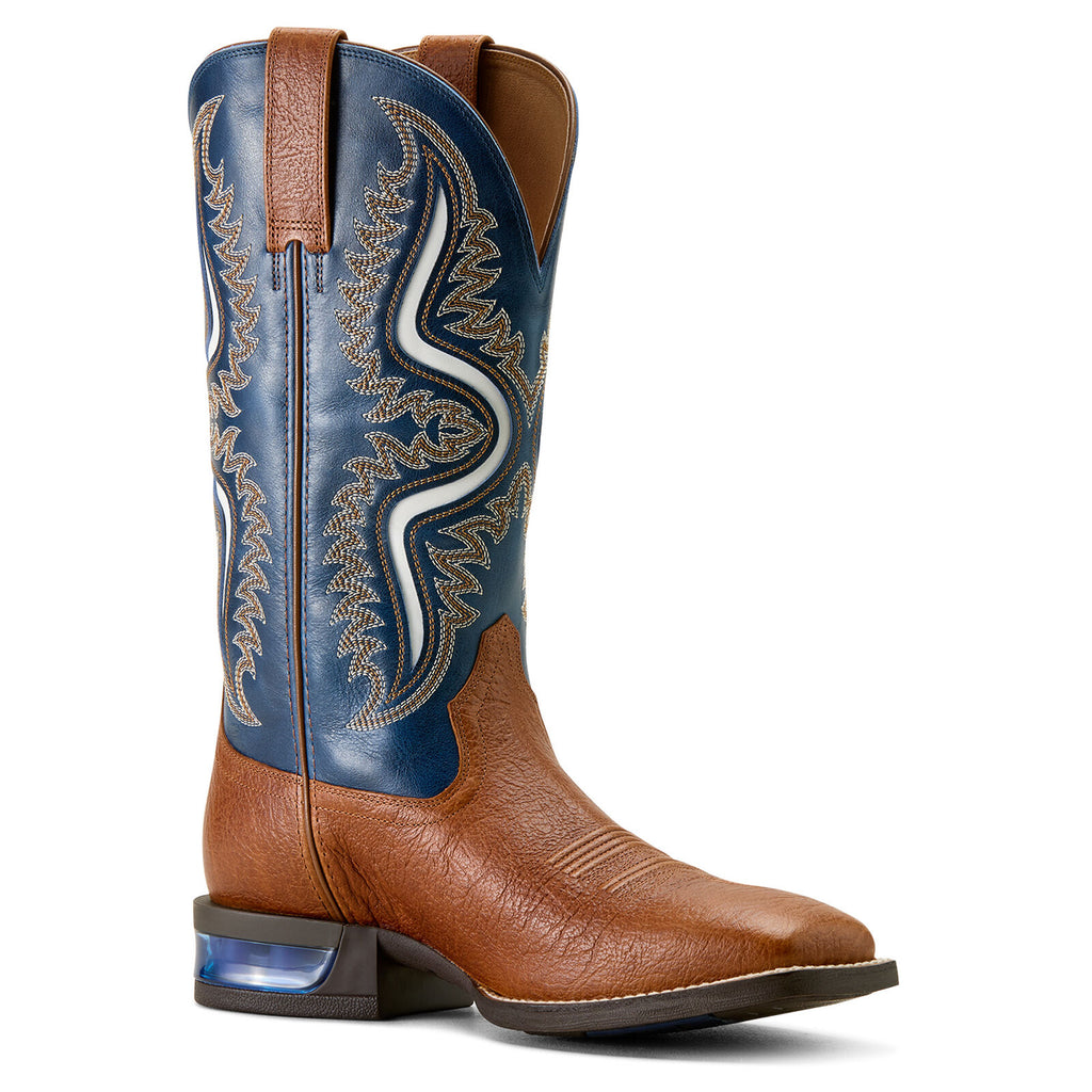 Ariat Mens Captivate Western Boots (10064043) Red Oak/Deep Blue