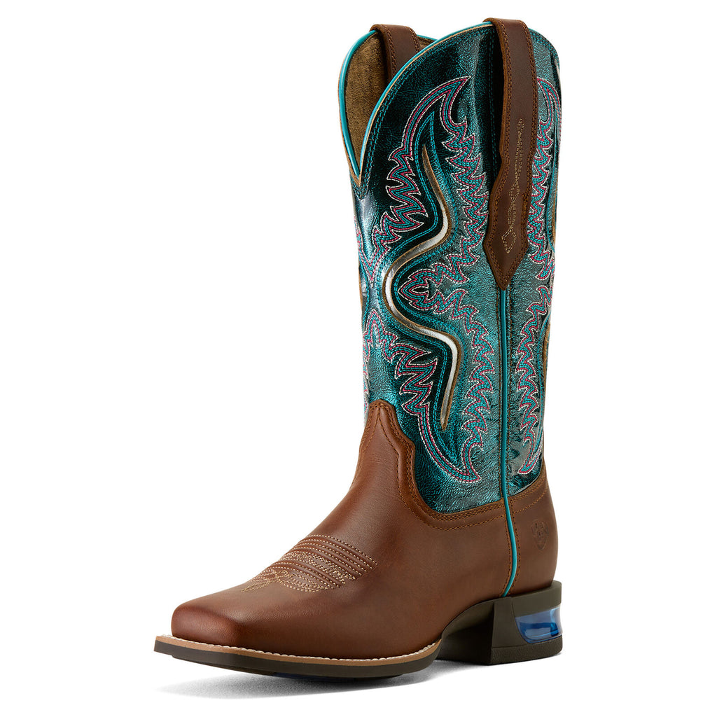 Ariat Womens Captivate West Vintage Western Boots (10063893) Vintage Caramel/Striking Aruba