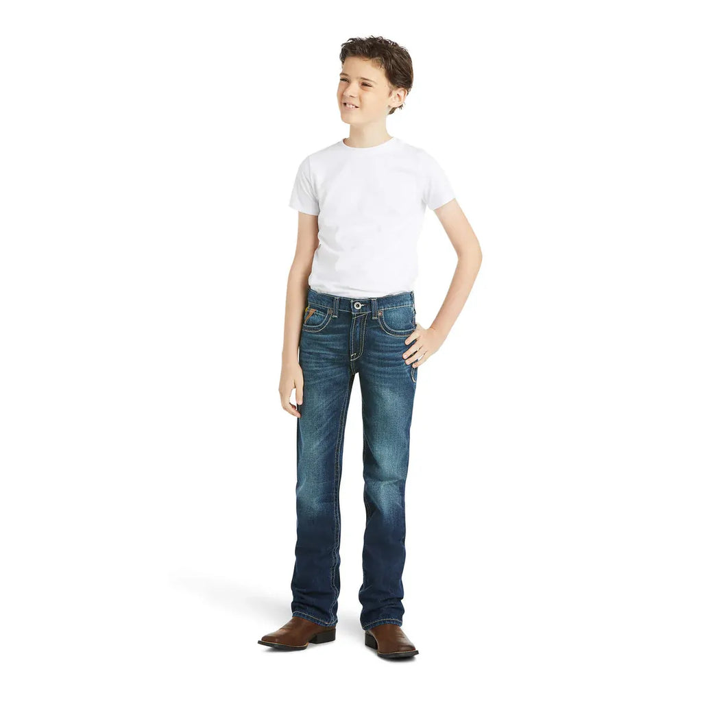 Ariat Boys B5 Slim Boundary Straight Leg Jeans (10018338) Cyclone