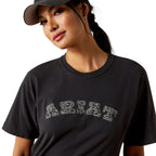 Ariat Womens Boot Stitch Logo S/S Tee (10062432) Vintage Black