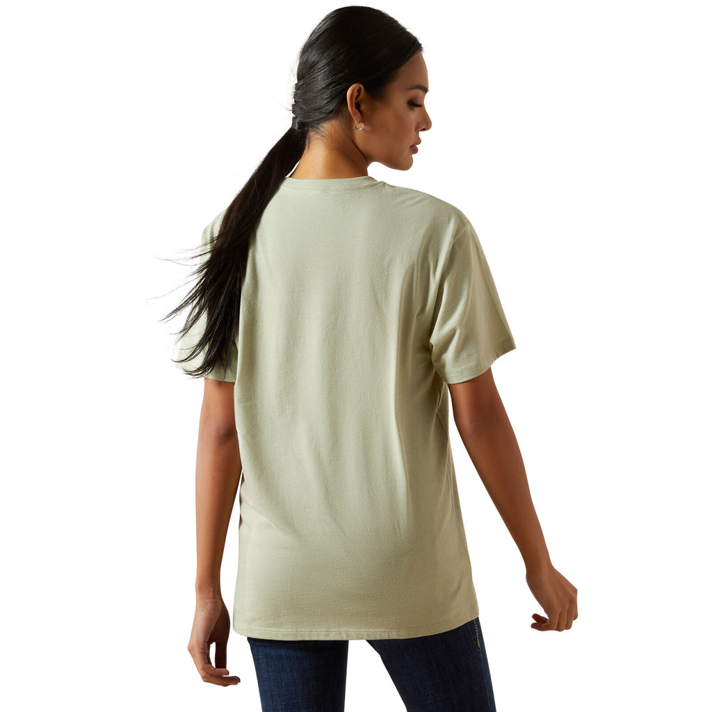 Ariat Womens Keep On Rollin S/S Tee (10062351) Desert Sage Heather