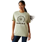 Ariat Womens Keep On Rollin S/S Tee (10062351) Desert Sage Heather