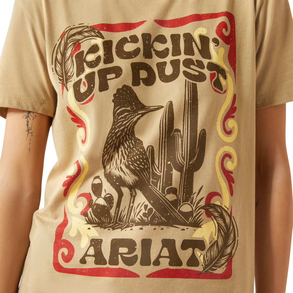Ariat Womens Kickin Up Dust S/S Tee (10062348) Sand