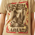 Ariat Womens Kickin Up Dust S/S Tee (10062348) Sand