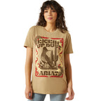 Ariat Womens Kickin Up Dust S/S Tee (10062348) Sand