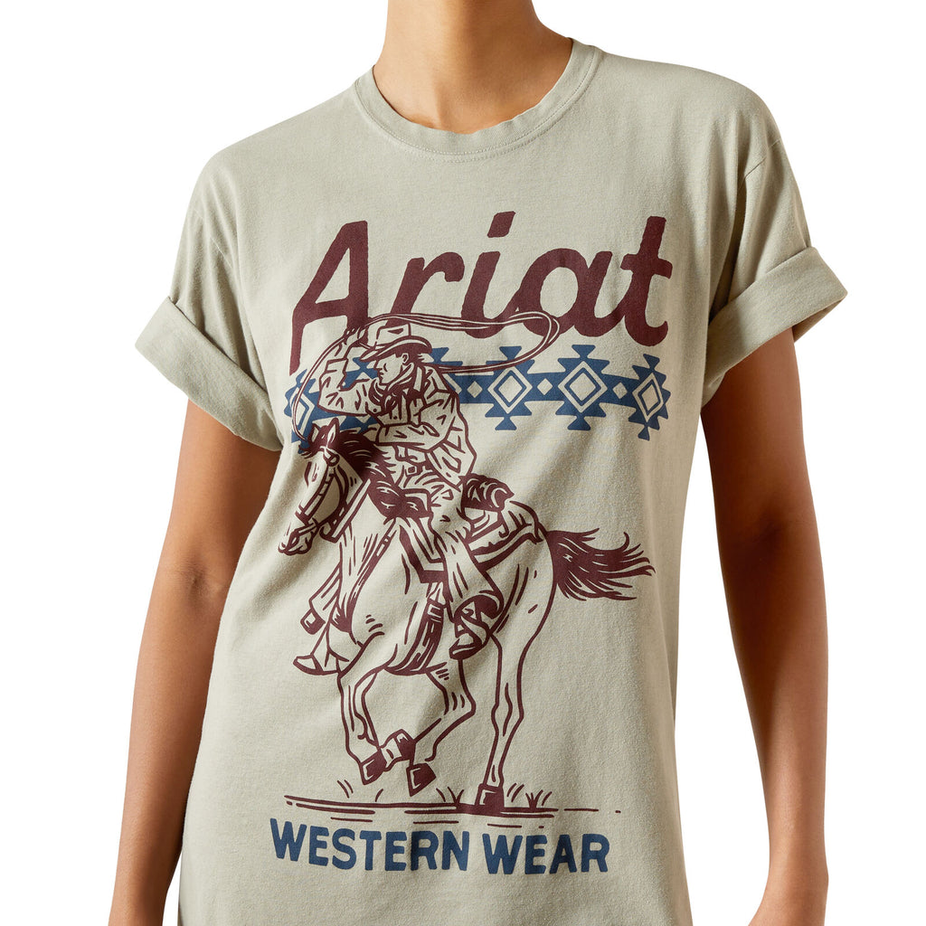 Ariat Womens Classic Rider S/S Tee (10062390) Vintage Camel