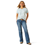 Ariat Womens Another Day S/S Tee (10062347) Vintage Lagoon