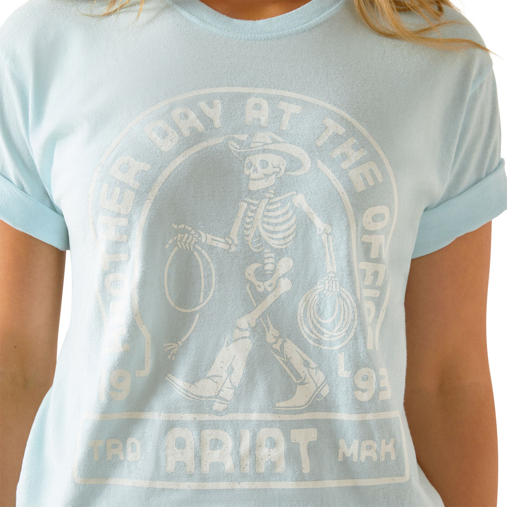Ariat Womens Another Day S/S Tee (10062347) Vintage Lagoon