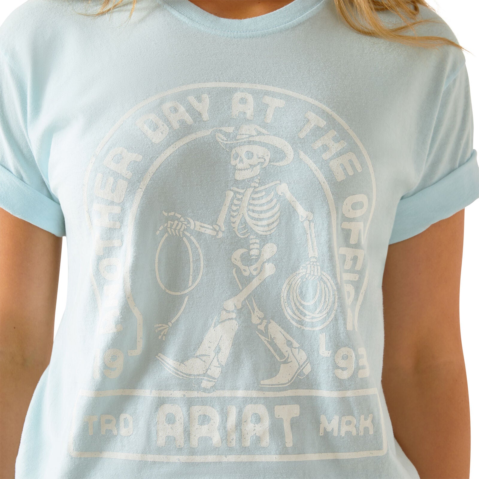 Ariat Womens Another Day S/S Tee (10062347) Vintage Lagoon