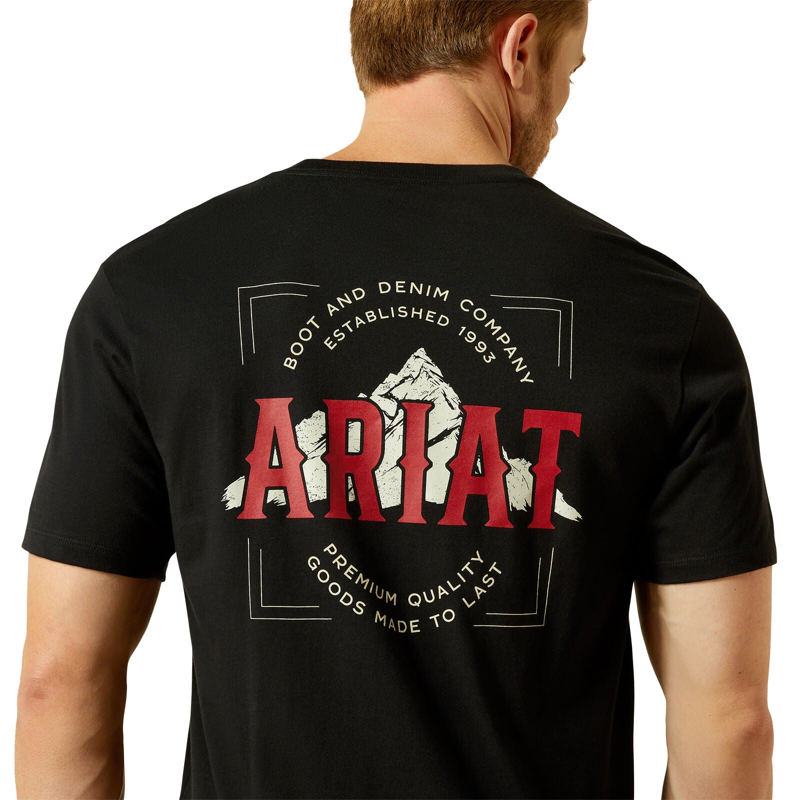 Ariat Mens Nab Mountain S/S Tee (10062411) Black