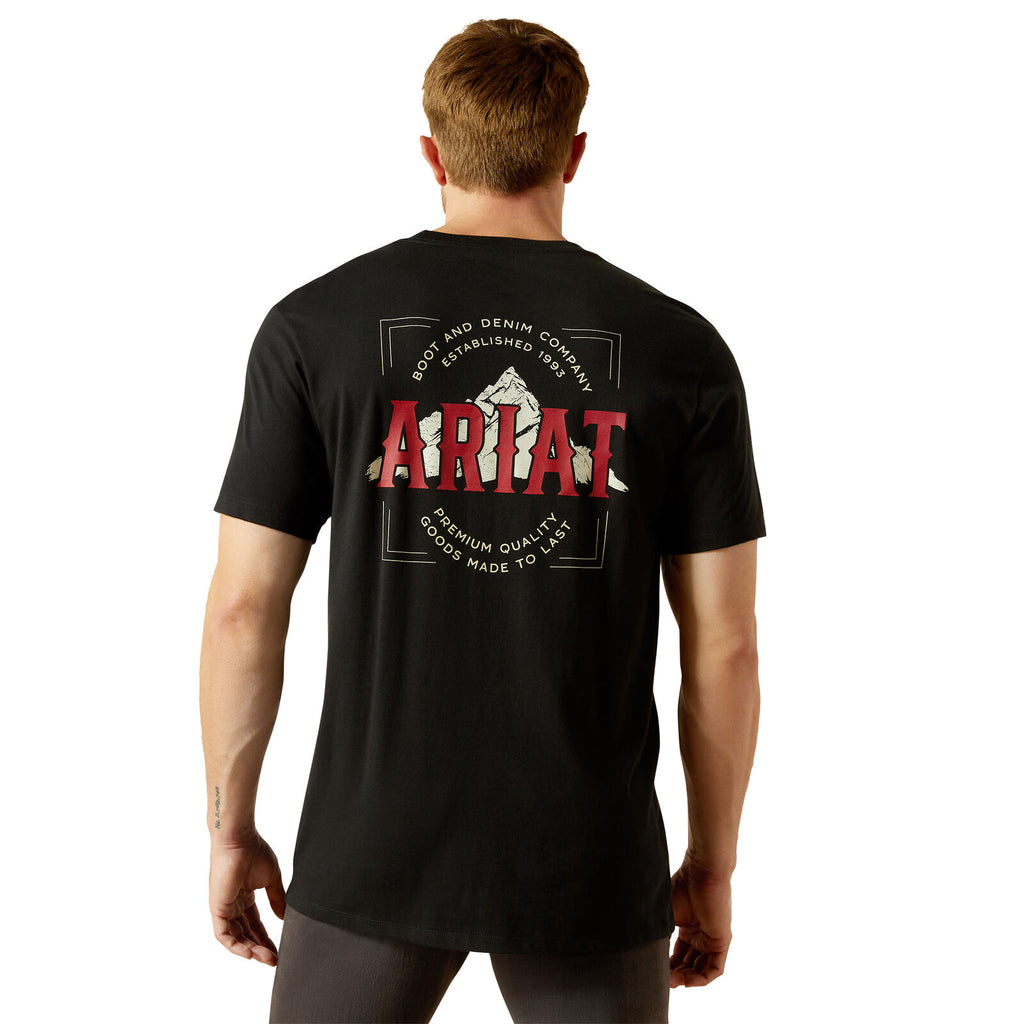 Ariat Mens Nab Mountain S/S Tee (10062411) Black