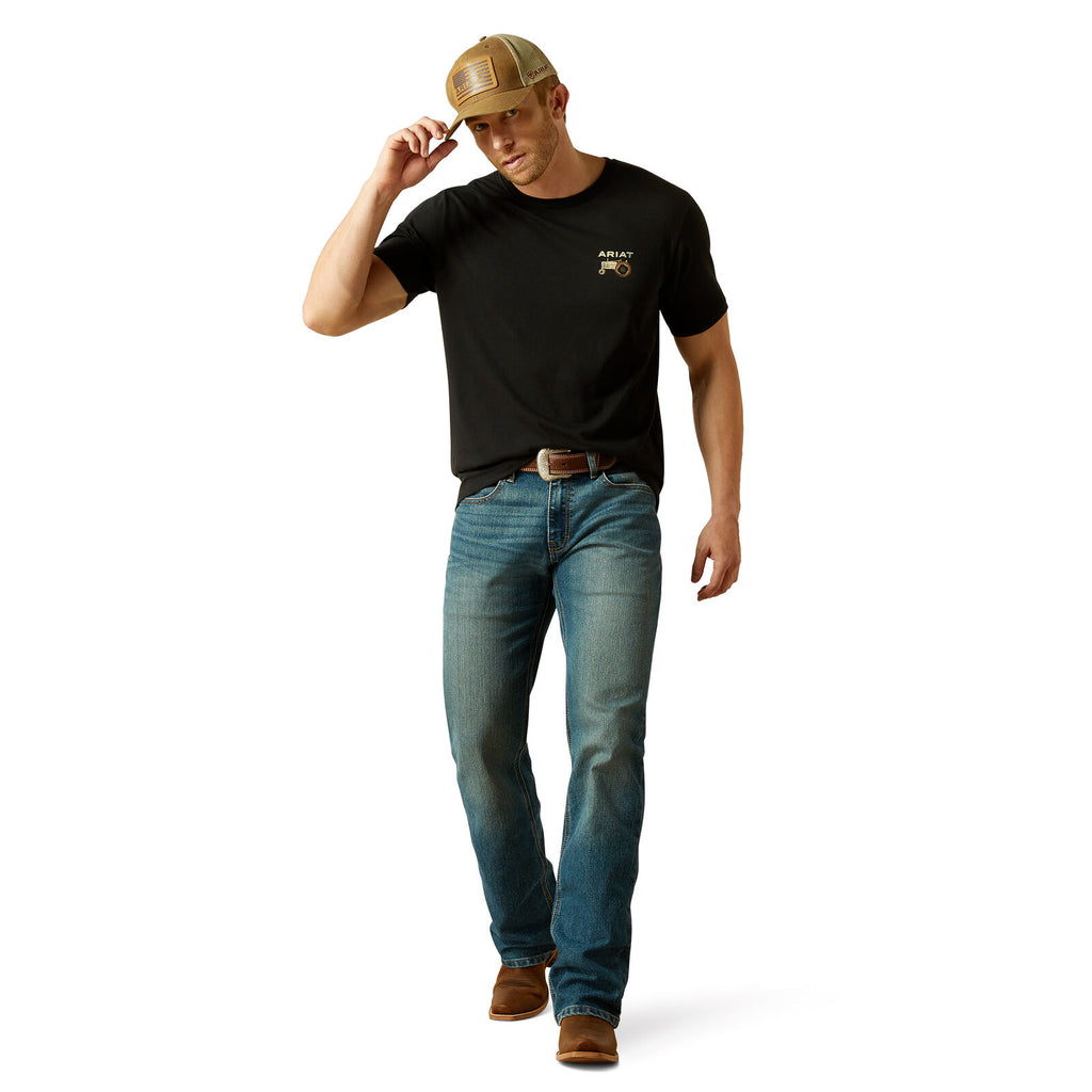 Ariat Mens Gramps Tractor S/S Tee (10062425) Black