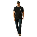 Ariat Mens Faded Bull S/S Tee (10062429) Black