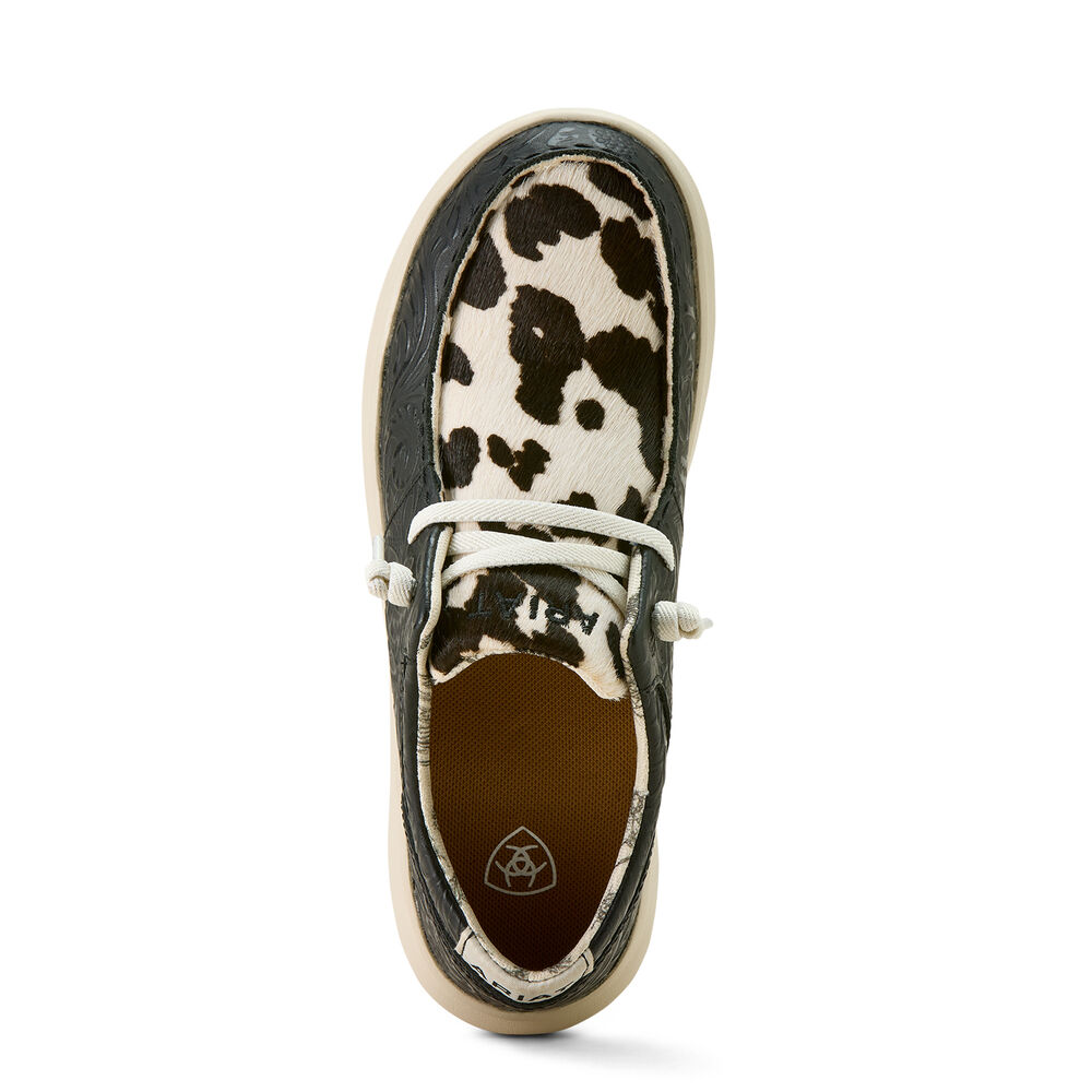 Ariat Womens Hilo Shoes (10063882) Black Floral Emboss