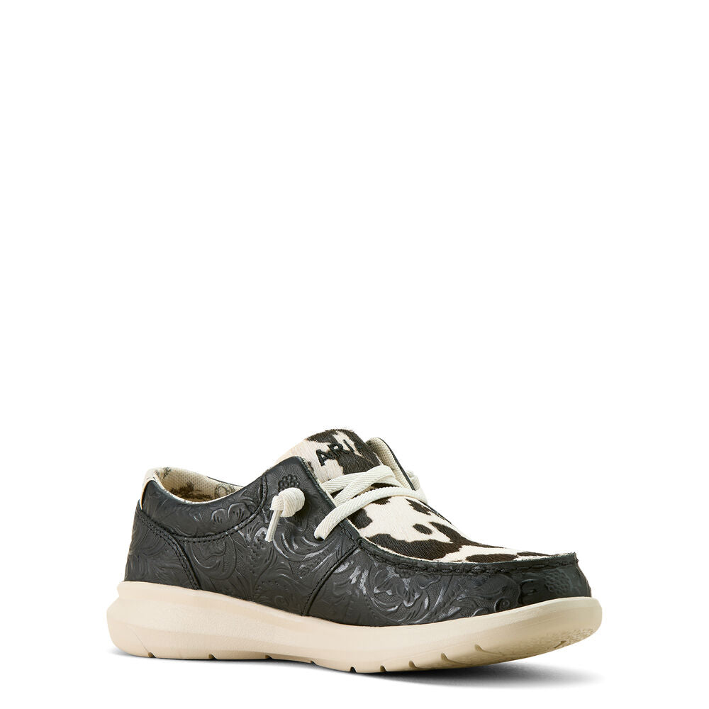Ariat Womens Hilo Shoes (10063882) Black Floral Emboss