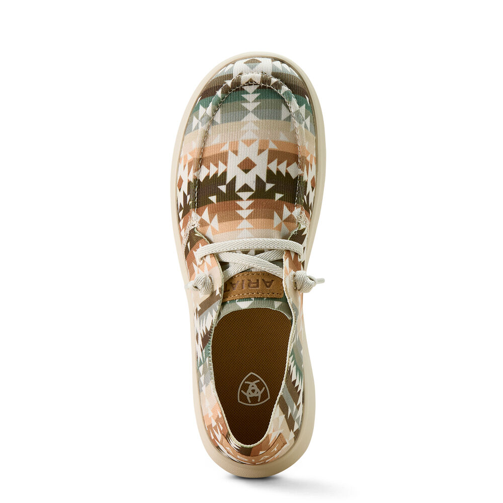 Ariat Womens Hilo Shoes (10063829) Natural Southwest Print