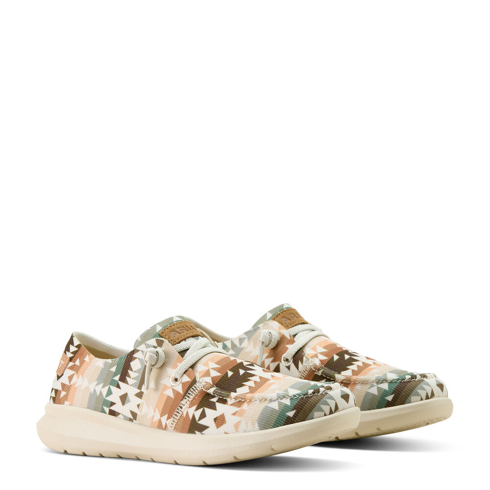 Ariat Womens Hilo Shoes (10063829) Natural Southwest Print