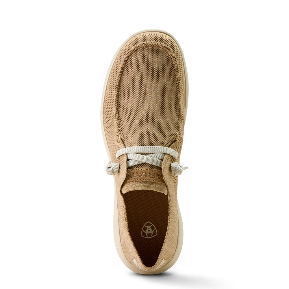 Ariat Mens Hilo Shoes (10064055) Light Tan Knit