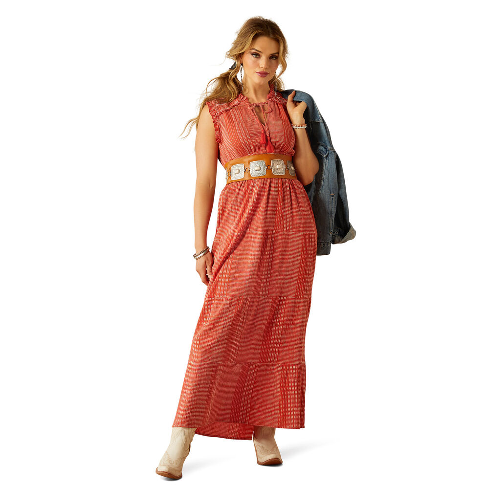 Ariat Womens Sunset State of Mind Dress (10058849) Chili