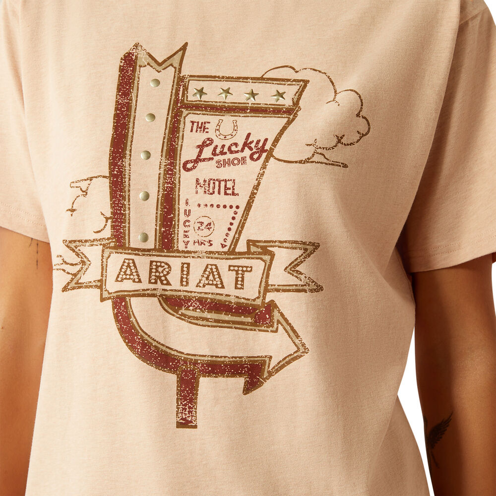 Ariat Womens Roadside S/S Tee (10060383) Muted Clay