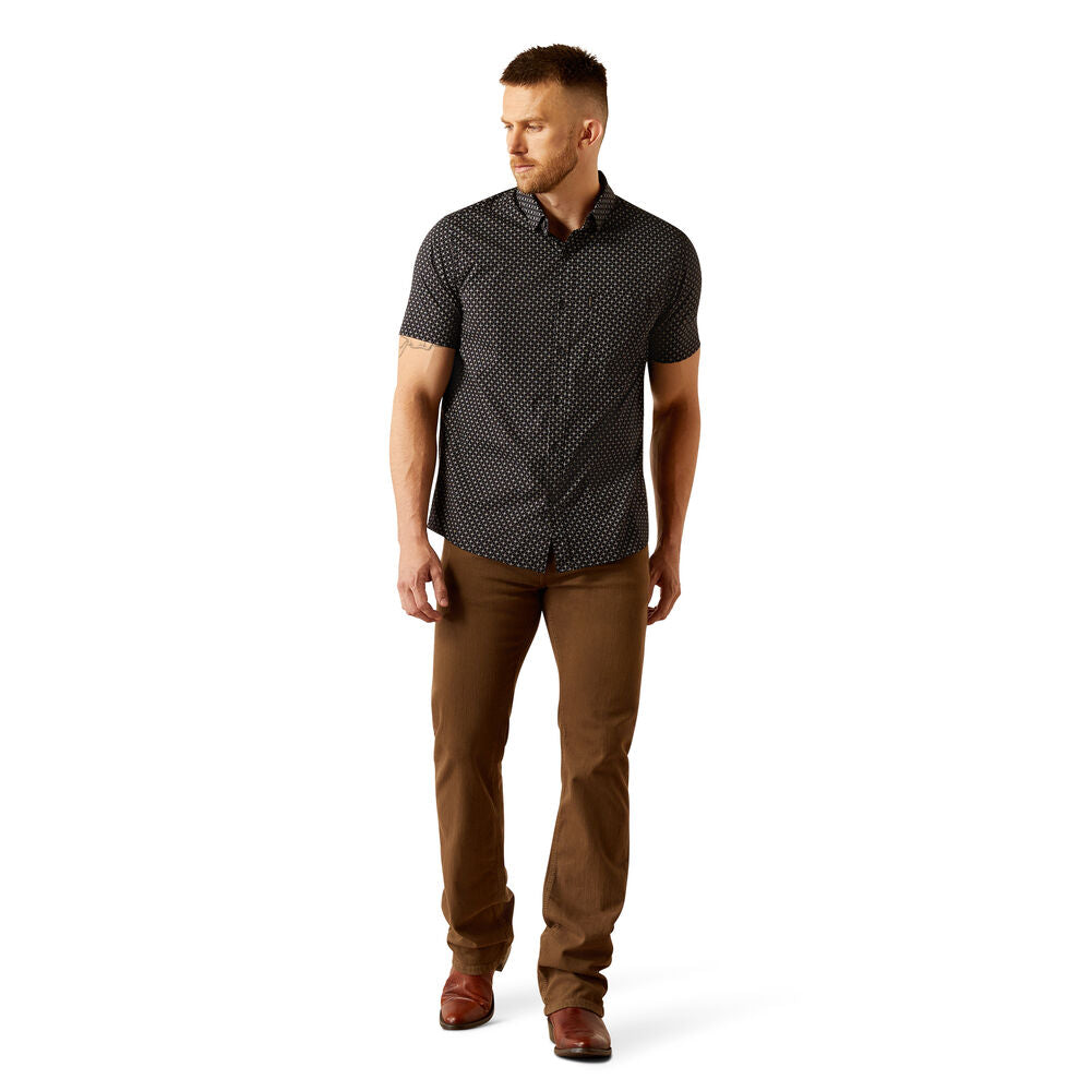 Ariat Mens Mars Modern S/S Shirt (10058984) Black