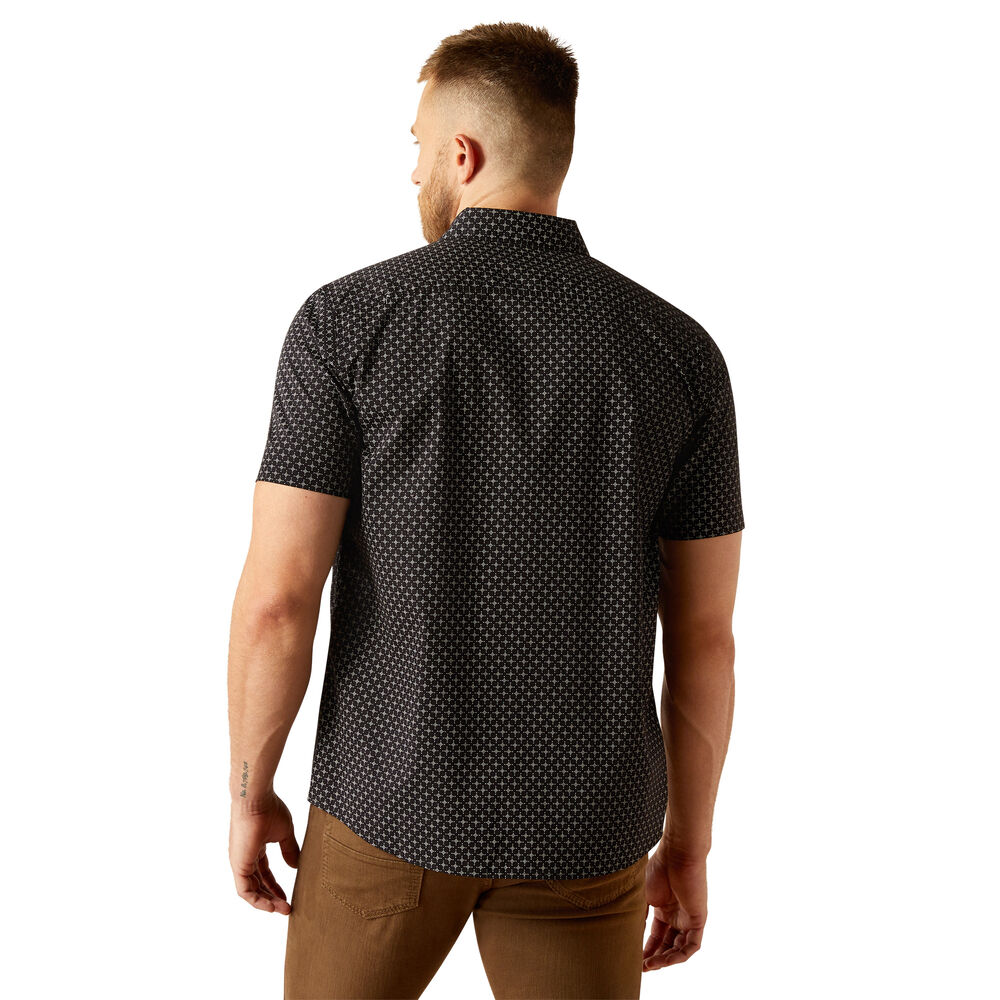 Ariat Mens Mars Modern S/S Shirt (10058984) Black