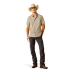 Ariat Mens Maximo Modern S/S Shirt (10058982) Khaki