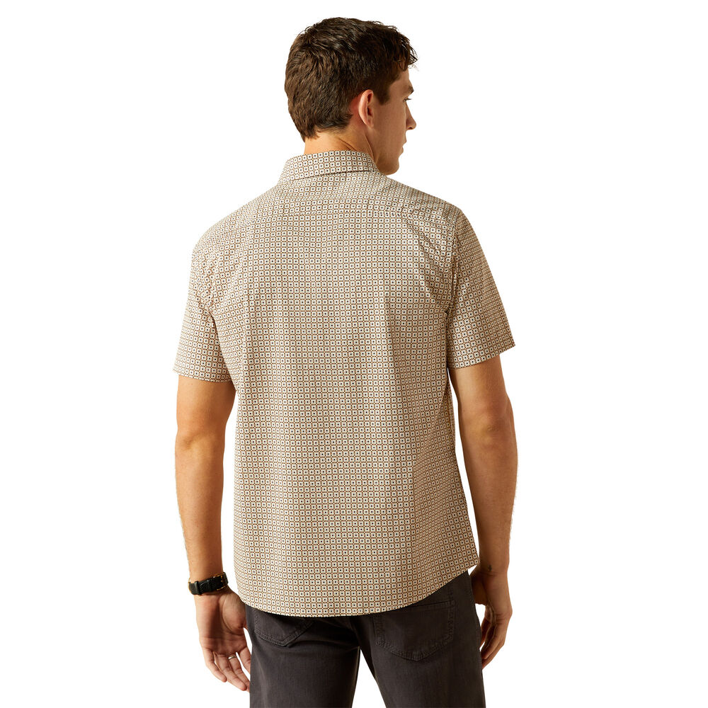 Ariat Mens Maximo Modern S/S Shirt (10058982) Khaki
