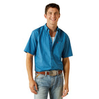 Ariat Mens Scott S/S Shirt (10059017) Dark Teal