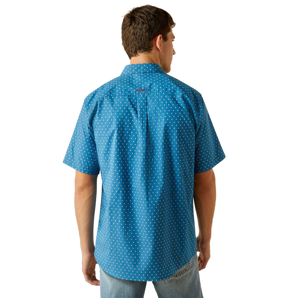 Ariat Mens Scott S/S Shirt (10059017) Dark Teal