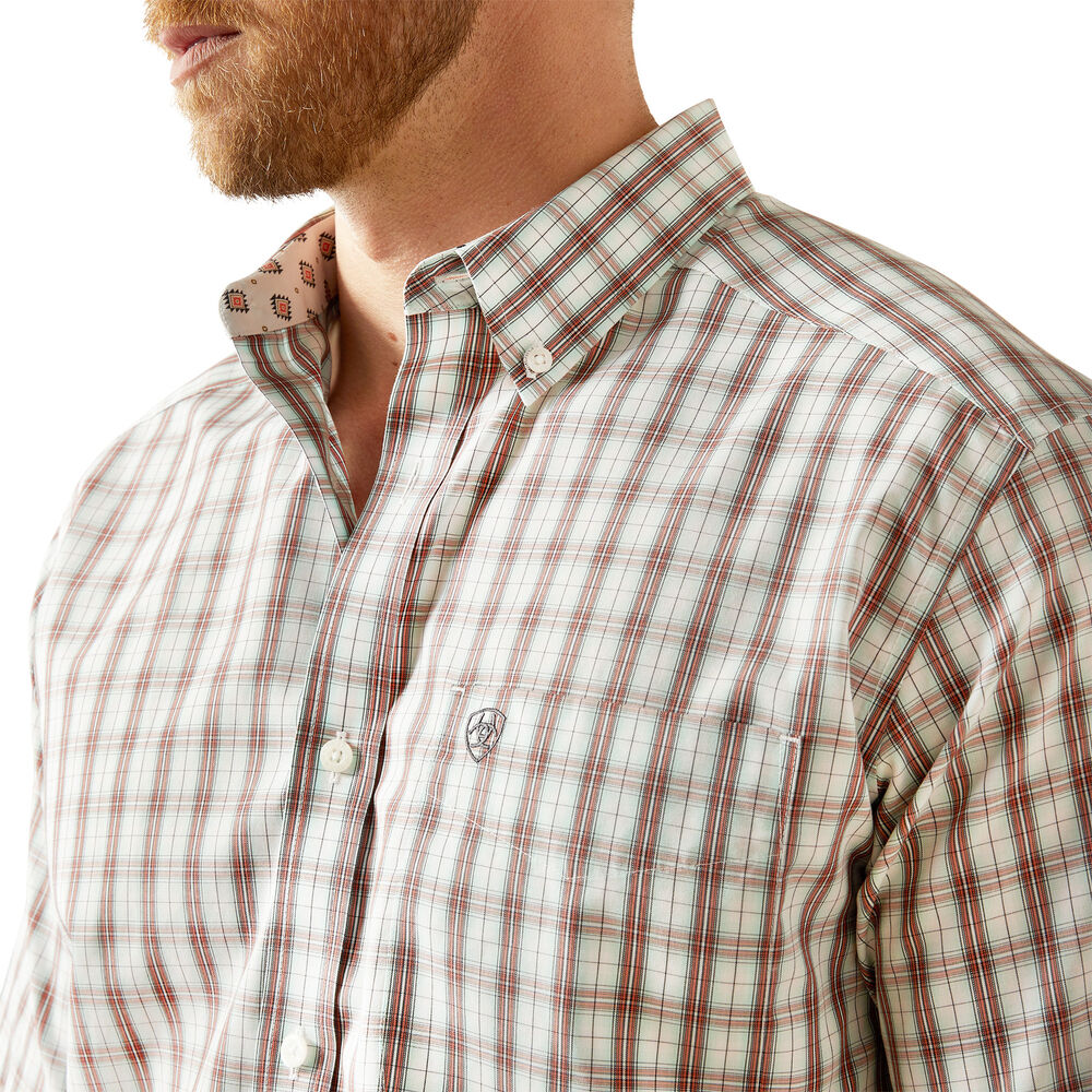 Ariat Mens Wrinkle Free Elton S/S Shirt (10058746) White