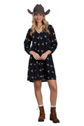 Roper Womens Five Star Collection L/S Dress (57590129) Print Black
