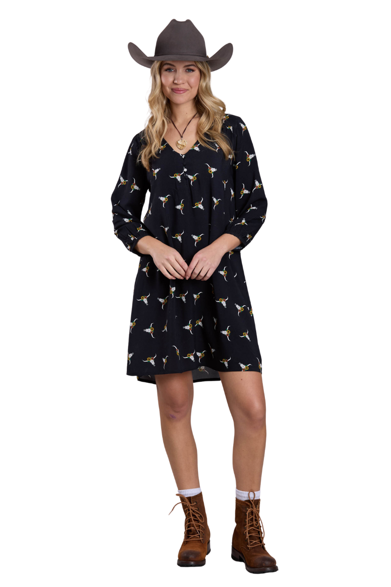 Roper Womens Five Star Collection L/S Dress (57590129) Print Black