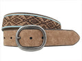 Roper Womens 1.1/2" Synthetic Leather Belt With Aztec Embroidery (9667300) Tan