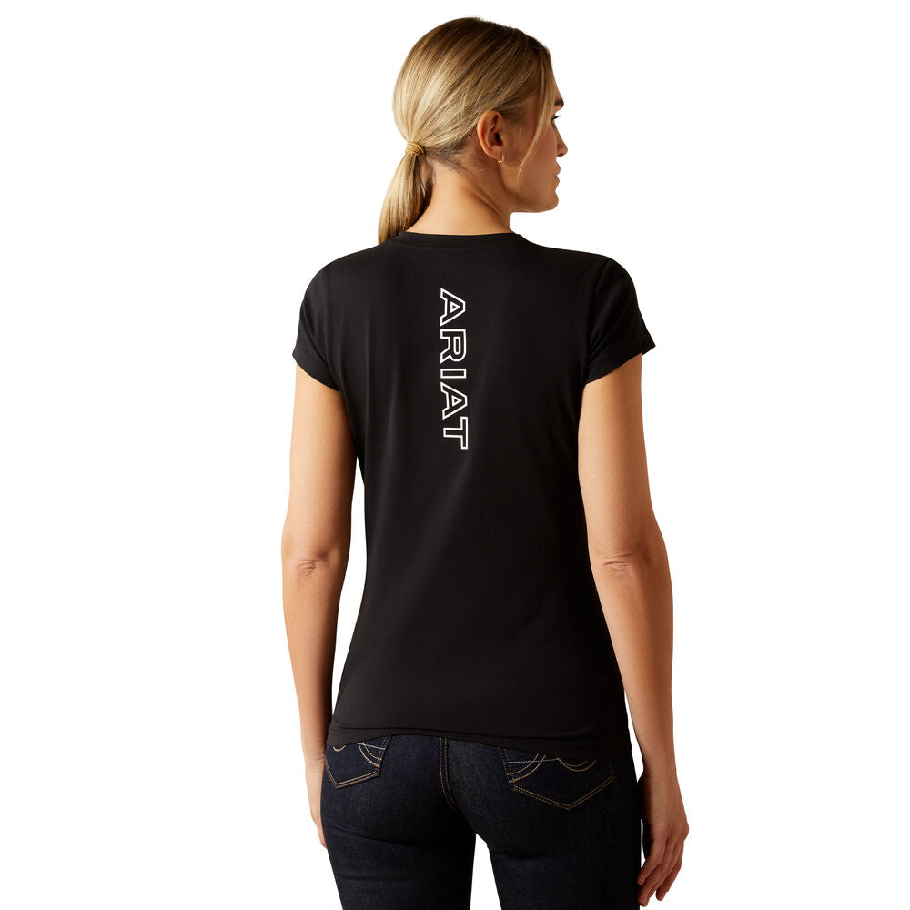 Ariat Womens BV Logo S/S Tee (10062826) Black