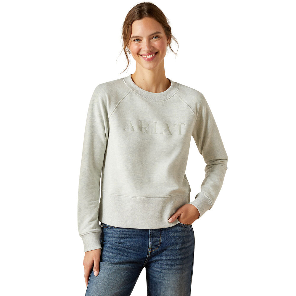 Ariat Womens Martine Sweatshirt (10062862) Heather Grey