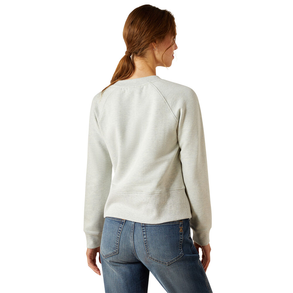 Ariat Womens Martine Sweatshirt (10062862) Heather Grey