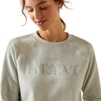 Ariat Womens Martine Sweatshirt (10062862) Heather Grey