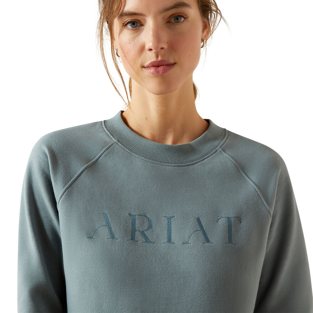 Ariat Womens Martine Sweatshirt (10062863) Steel Sage