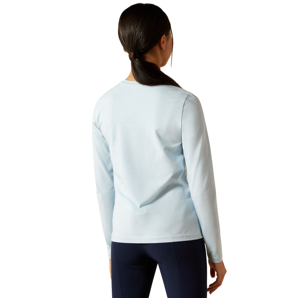 Ariat Girls Happy L/S Tee (10062566) Skyway