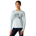 Ariat Girls Happy L/S Tee (10062566) Skyway