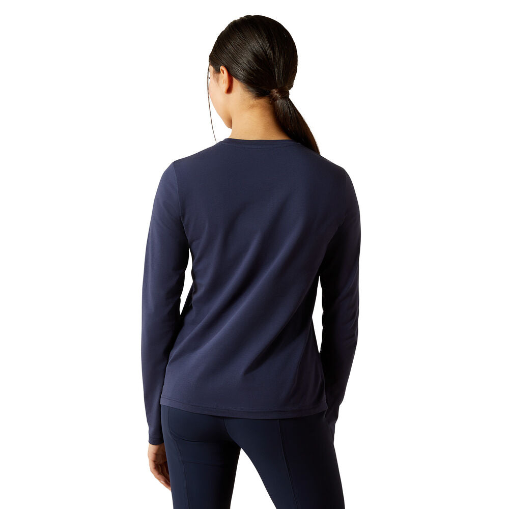 Ariat Girls Liberty Jump L/S Tee (10062565) Navy