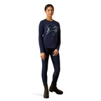 Ariat Girls Liberty Jump L/S Tee (10062565) Navy