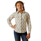 Ariat Girls Rodeo Time Snap L/S Shirt (10062842) Bucking Horse Print