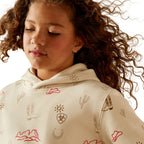 Ariat Girls Western Stamps Hoodie (10062845) Layla Print