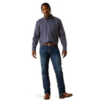 Ariat Mens Stone L/S Shirt (10062241) Dark Blue
