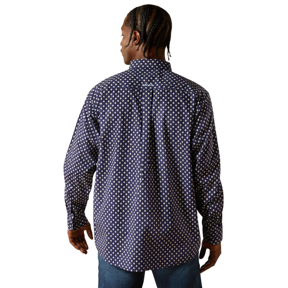 Ariat Mens Stone L/S Shirt (10062241) Dark Blue