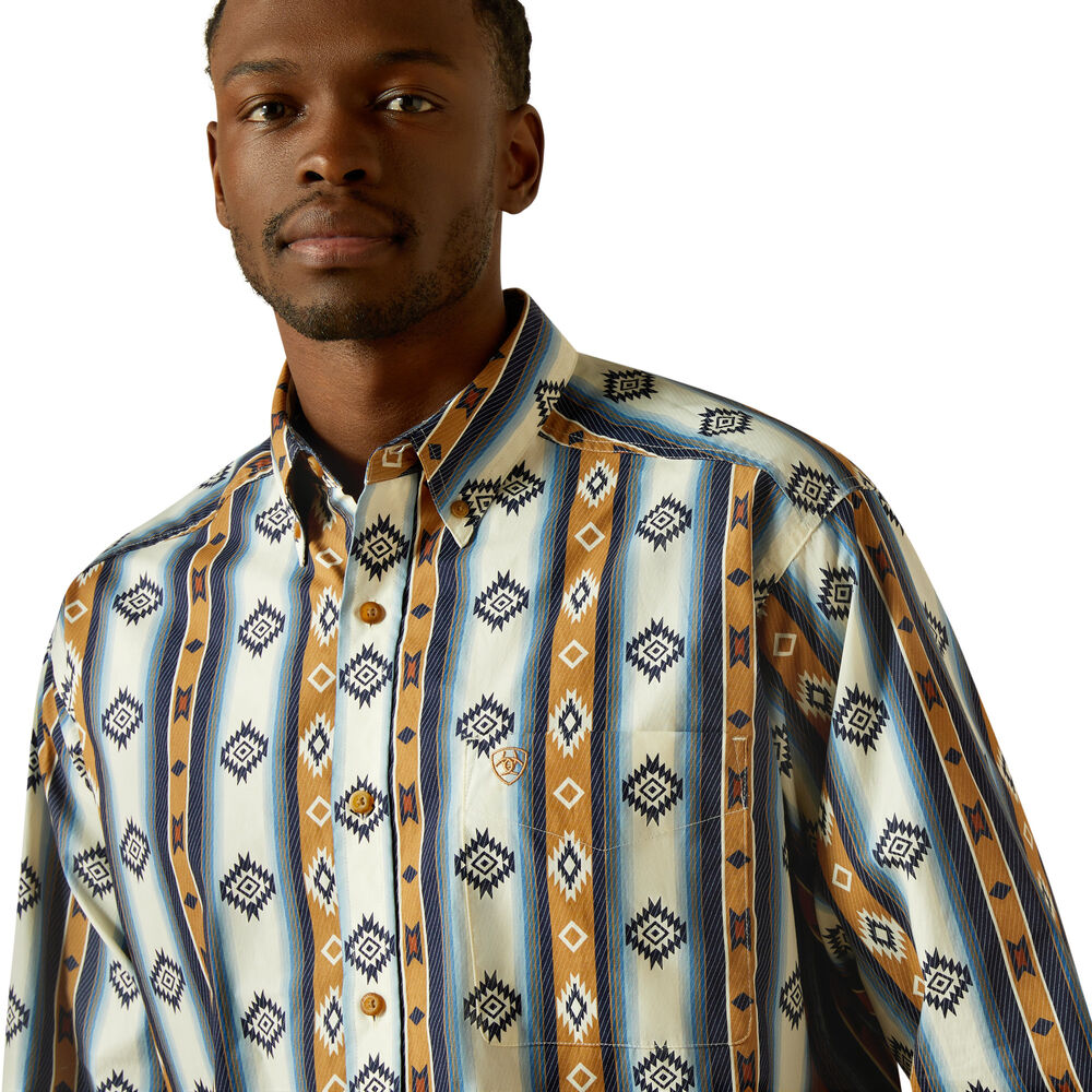 Ariat Mens Shilo L/S Shirt (10062236) Blue