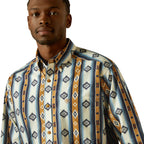 Ariat Mens Shilo L/S Shirt (10062236) Blue